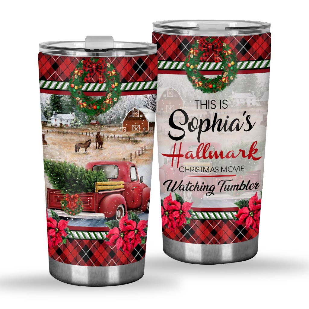 Personalized Christmas Movie Tumbler Custom Name Gift Tumbler GradoCreations