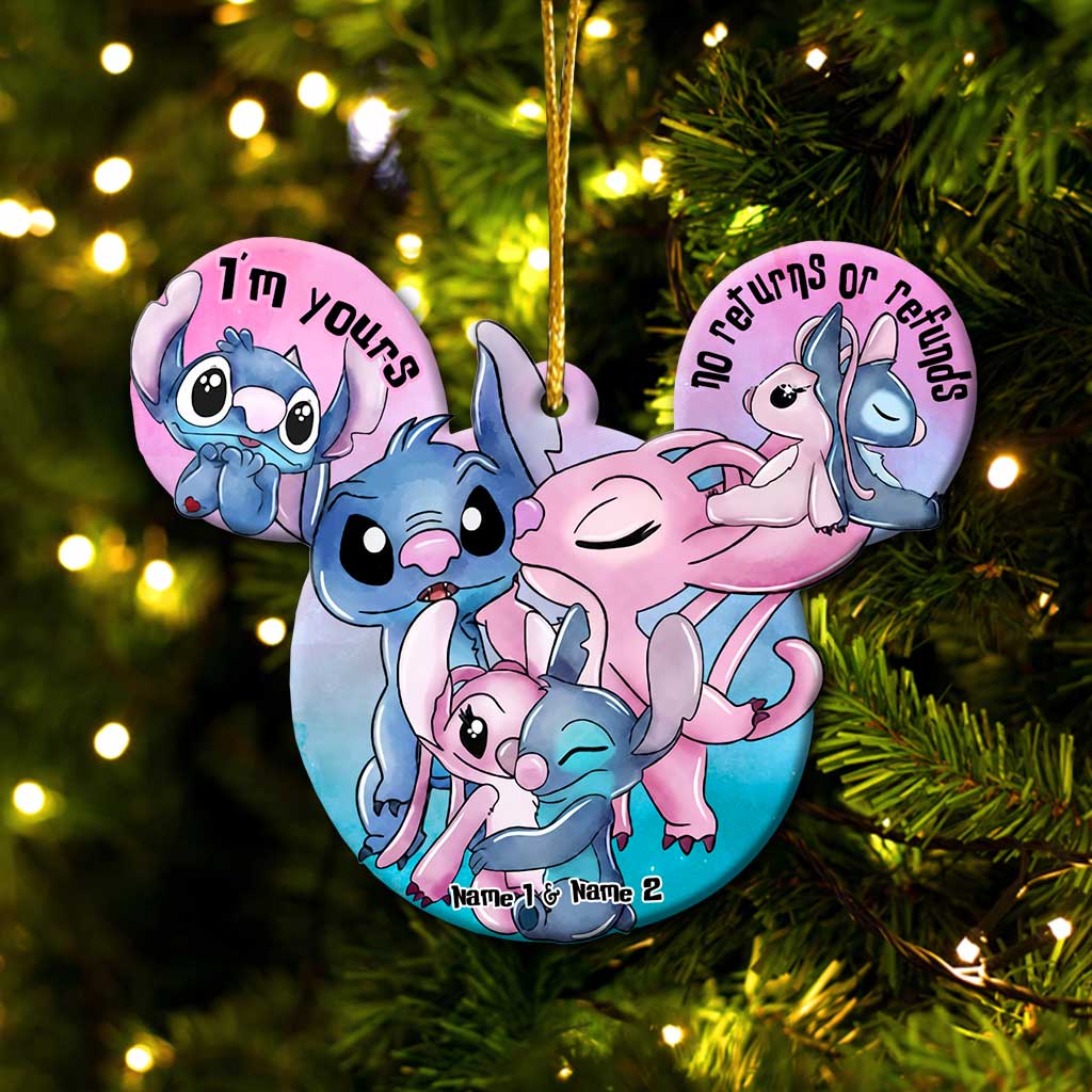 Personalized Christmas Ohana Ornament Custom Name Gift Ornament GradoCreations