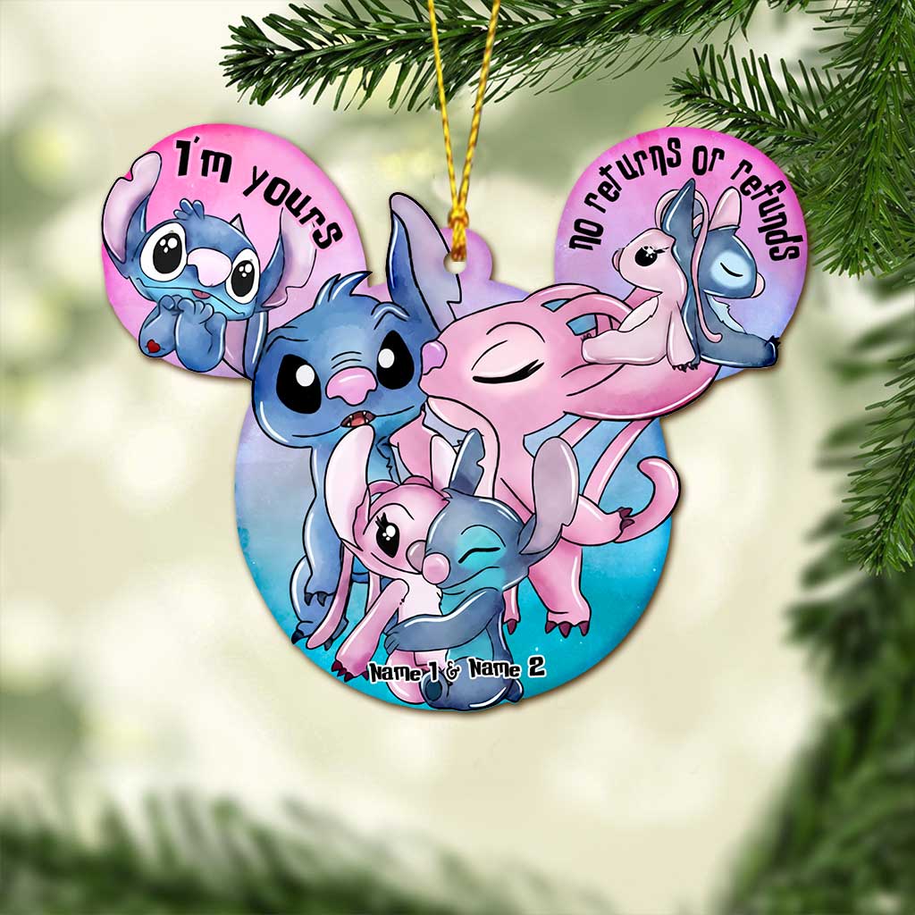 Personalized Christmas Ohana Ornament Custom Name Gift Ornament GradoCreations