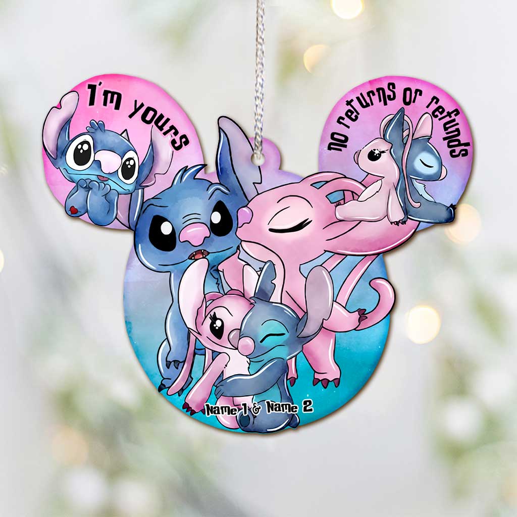 Personalized Christmas Ohana Ornament Custom Name Gift Ornament GradoCreations