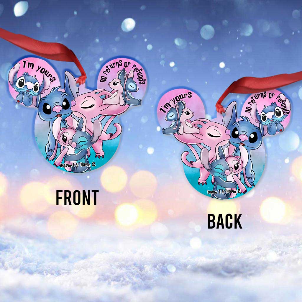 Personalized Christmas Ohana Ornament Custom Name Gift Ornament GradoCreations