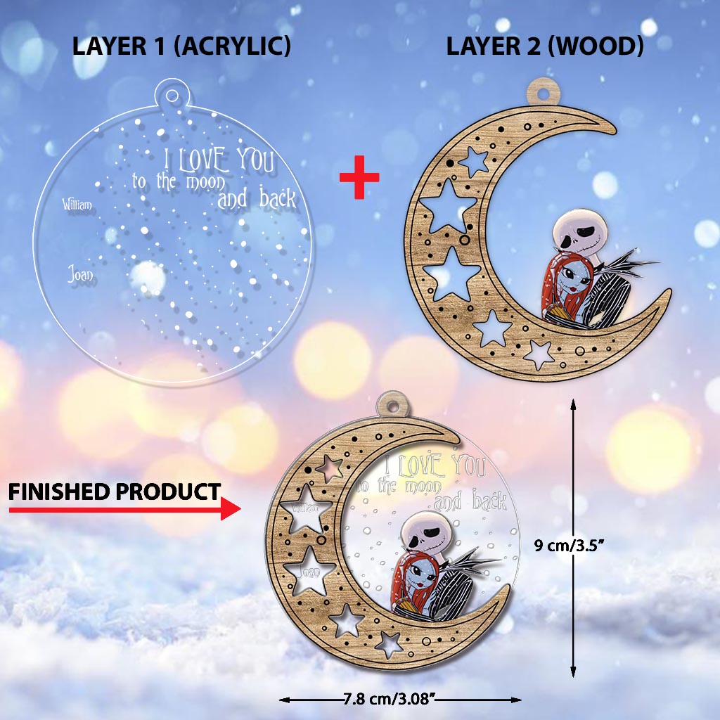 Personalized Christmas Layers Mix Ornament Custom Name Gift Layers Mix Ornament GradoCreations