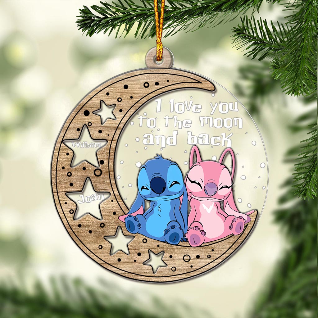 Personalized Christmas Layers Mix Ornament I Love You Gift Layers Mix Ornament GradoCreations