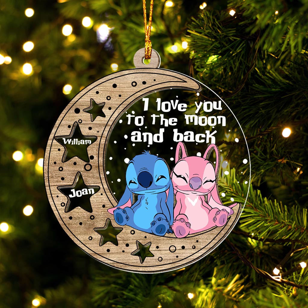 Personalized Christmas Layers Mix Ornament I Love You Gift Layers Mix Ornament GradoCreations