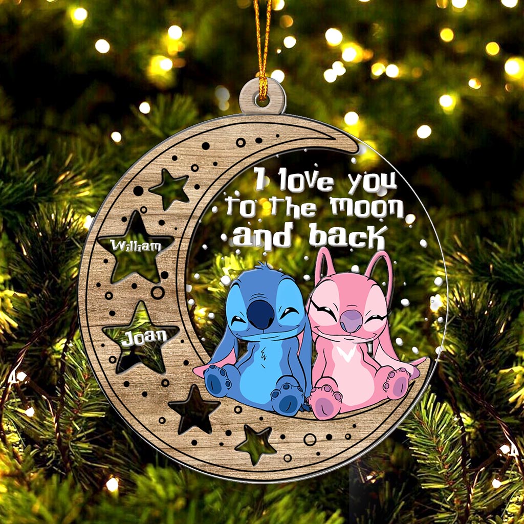 Personalized Christmas Layers Mix Ornament I Love You Gift Layers Mix Ornament GradoCreations