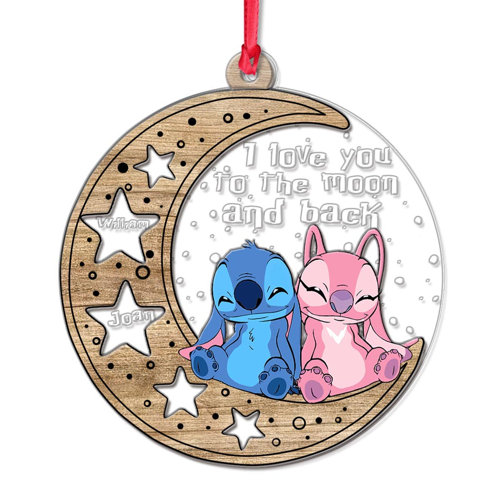 Personalized Christmas Layers Mix Ornament I Love You Gift Layers Mix Ornament GradoCreations