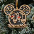 Personalized Family Christmas Mouse Ornament Custom Name 2022 Gift Layers Mix Ornament GradoCreations