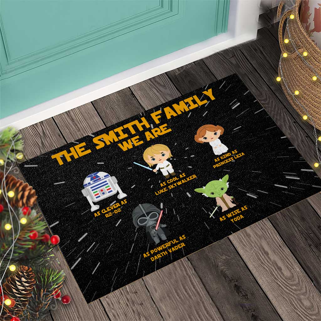 Personalized Star Wars Doormat Family Name Custom Gift Doormat GradoCreations