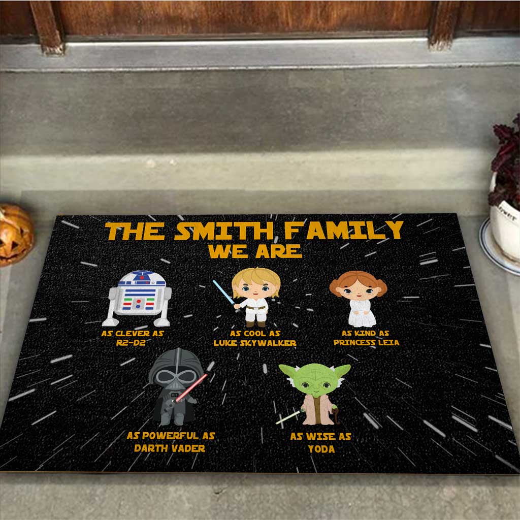 Personalized Star Wars Doormat Family Name Custom Gift Doormat GradoCreations