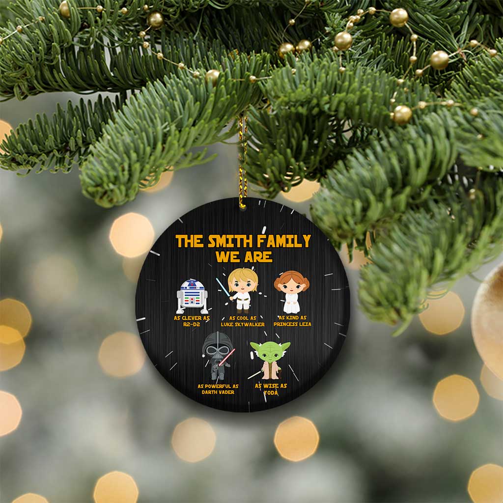 Personalized Christmas Round Aluminium Ornament For Family Gift Aluminium Ornament GradoCreations