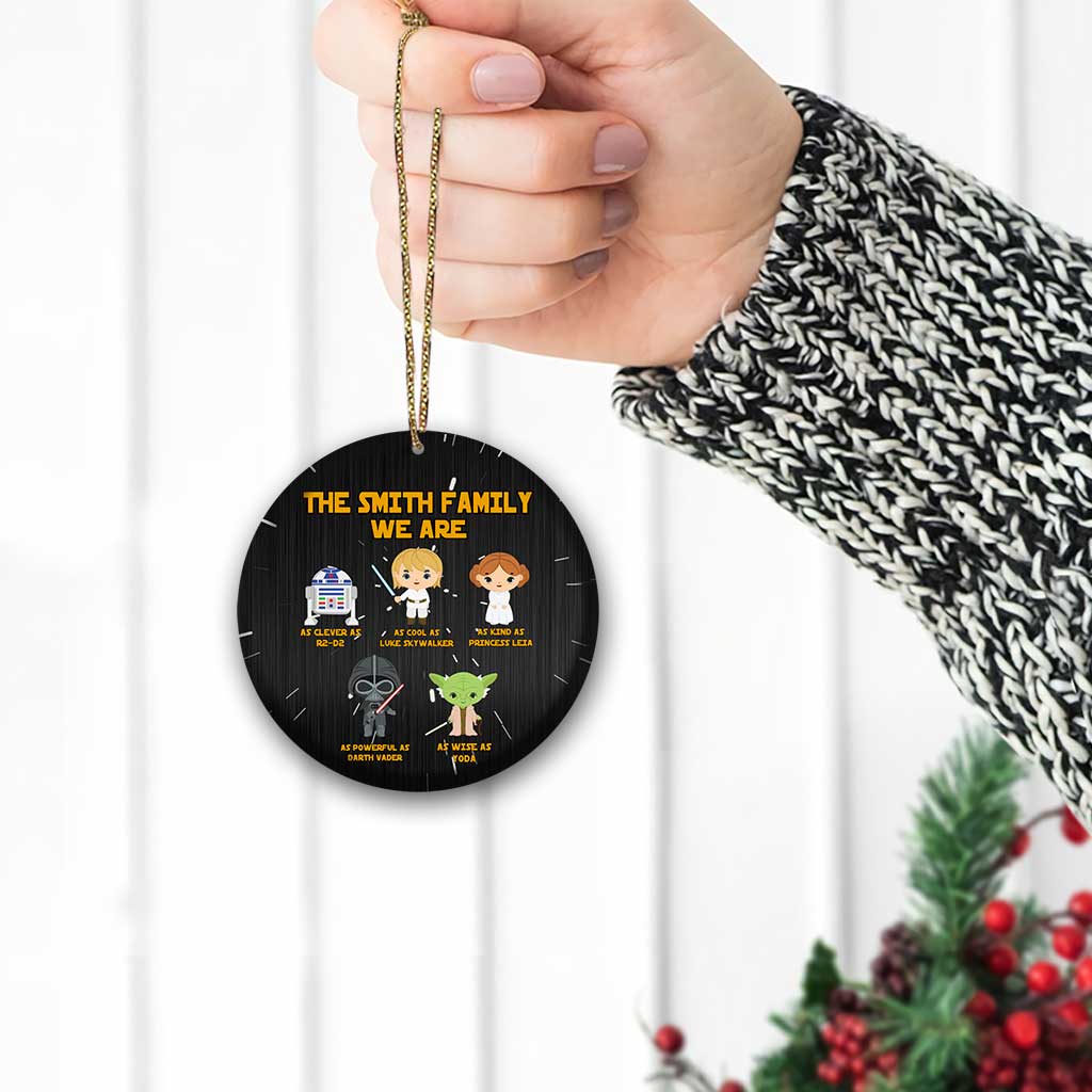 Personalized Christmas Round Aluminium Ornament For Family Gift Aluminium Ornament GradoCreations