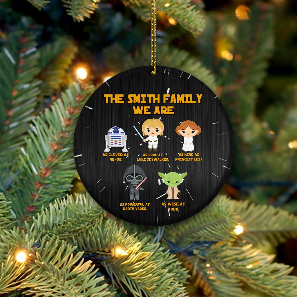 Personalized Christmas Round Aluminium Ornament For Family Gift Aluminium Ornament GradoCreations