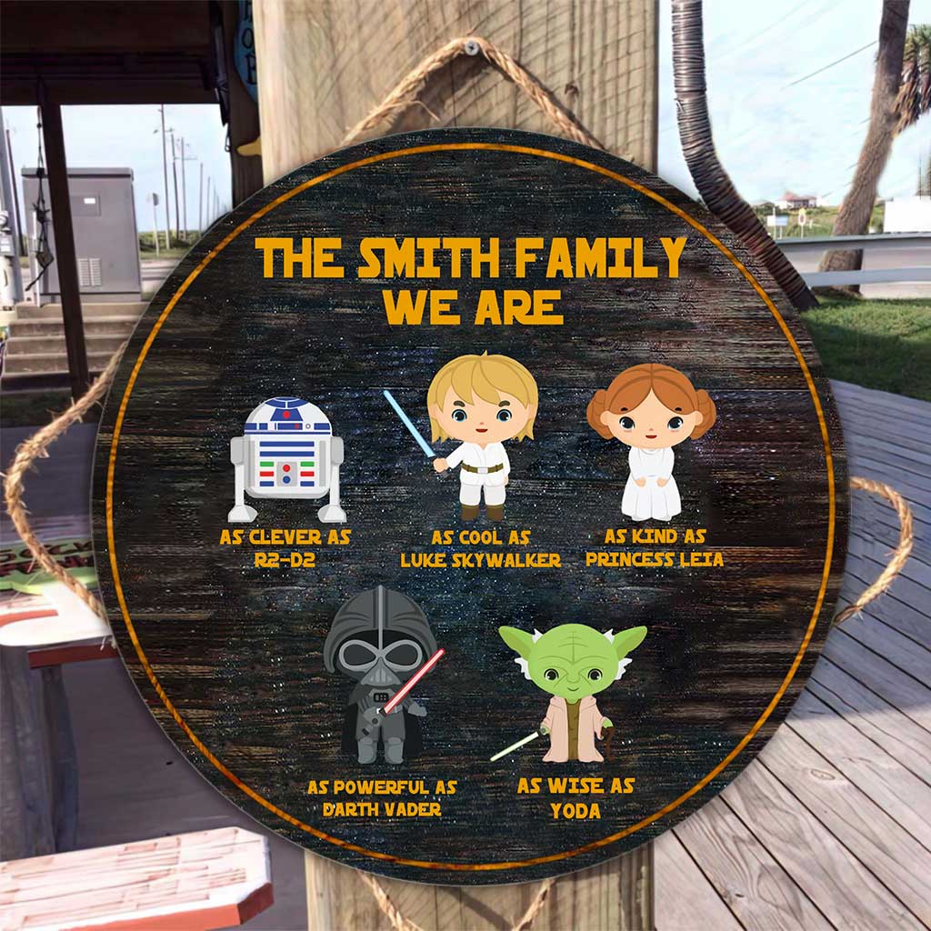 Personalized Round Wood Sign Family Decor Custom Name Gift Round Wood Sign GradoCreations