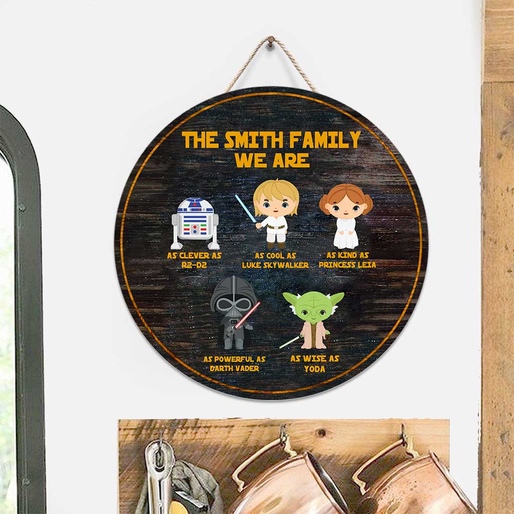 Personalized Round Wood Sign Family Decor Custom Name Gift Round Wood Sign GradoCreations