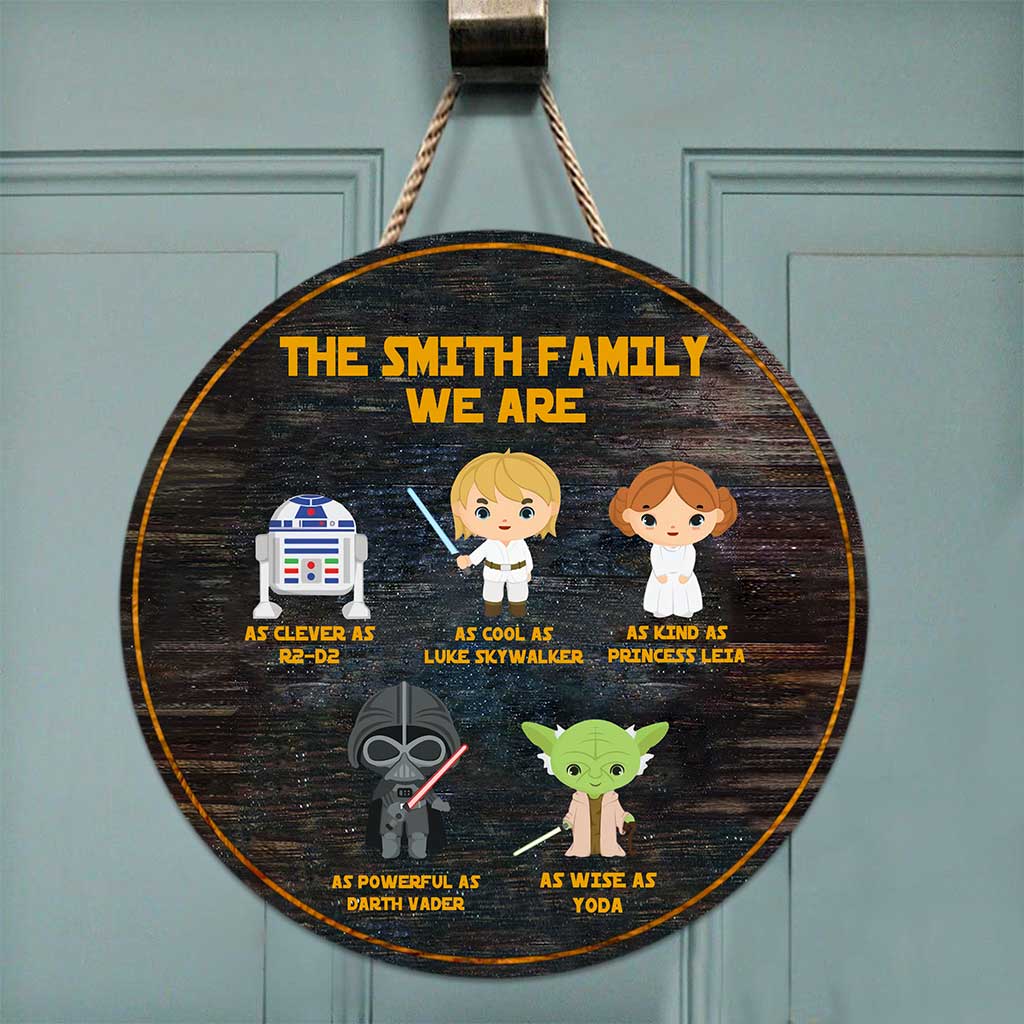 Personalized Round Wood Sign Family Decor Custom Name Gift Round Wood Sign GradoCreations