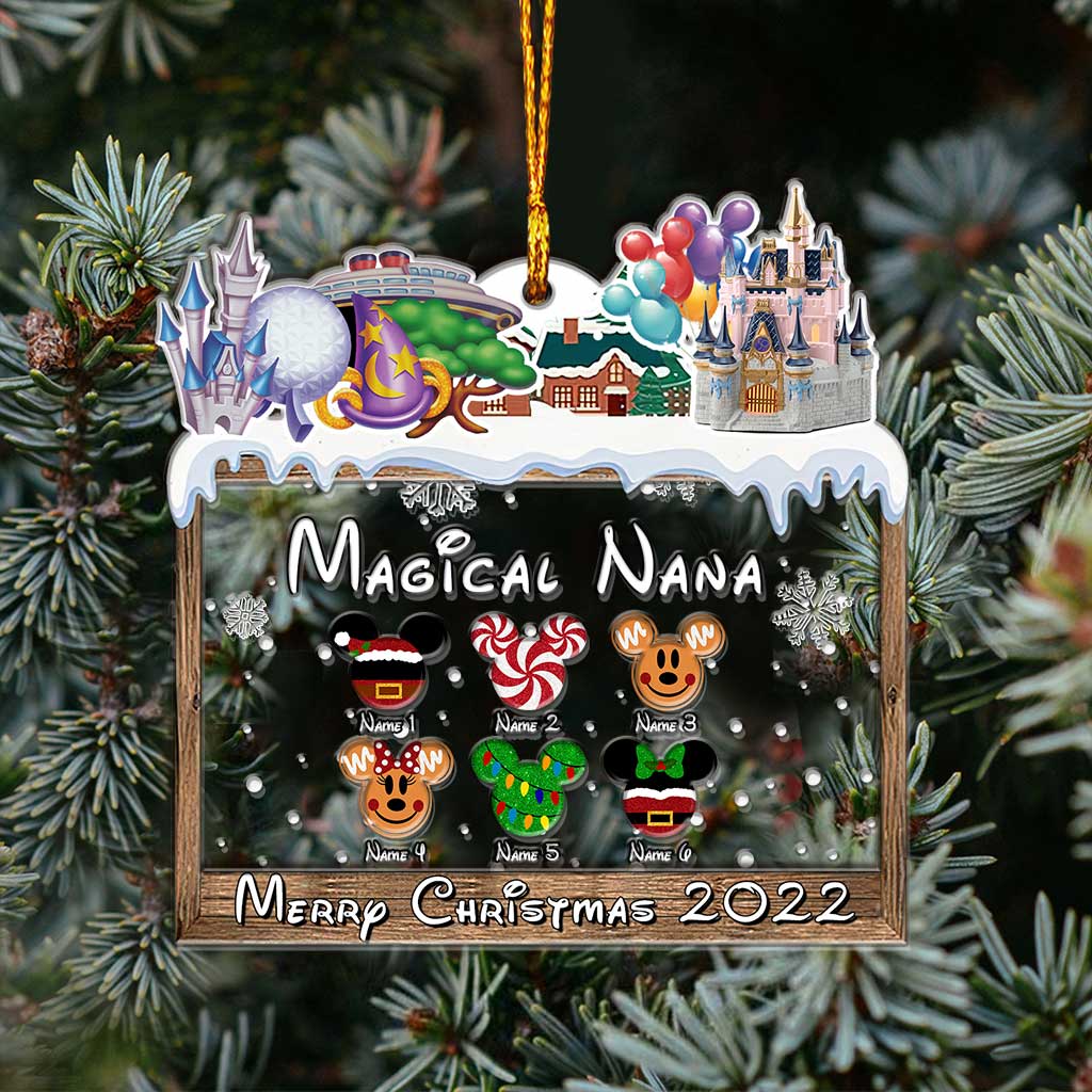 Personalized Christmas Layers Mix Ornament for Grandma | Custom Name Gift Layers Mix Ornament GradoCreations
