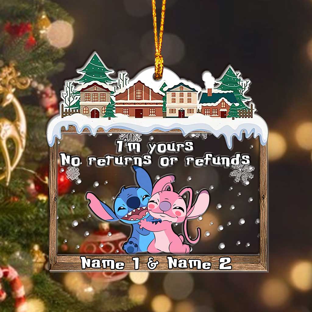 Personalized Christmas Ohana Layers Mix Ornament Gift Layers Mix Ornament GradoCreations