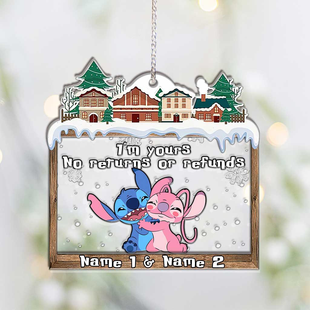 Personalized Christmas Ohana Layers Mix Ornament Gift Layers Mix Ornament GradoCreations