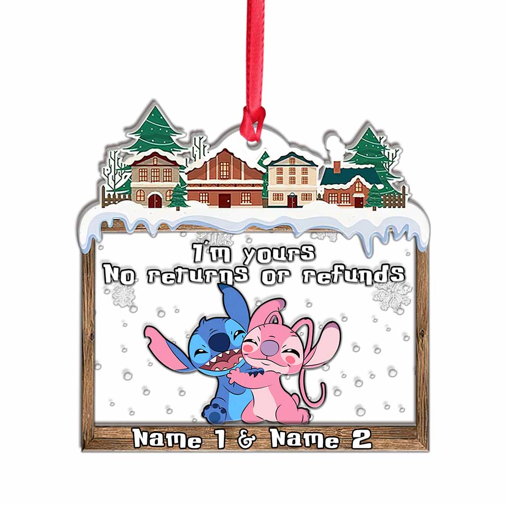 Personalized Christmas Ohana Layers Mix Ornament Gift Layers Mix Ornament GradoCreations