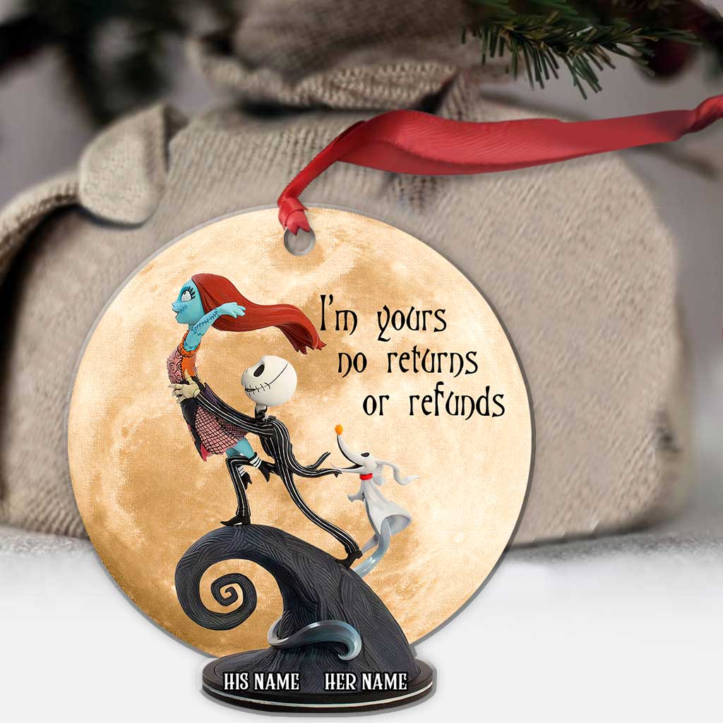 Personalized Christmas Ornament Custom Name Design for Couples Ornament GradoCreations