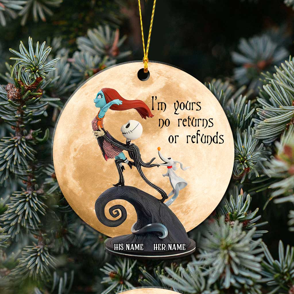 Personalized Christmas Ornament Custom Name Design for Couples Ornament GradoCreations