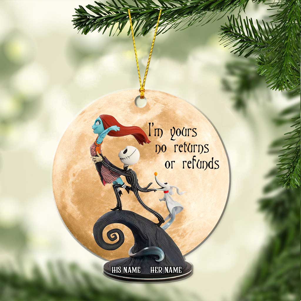 Personalized Christmas Ornament Custom Name Design for Couples Ornament GradoCreations