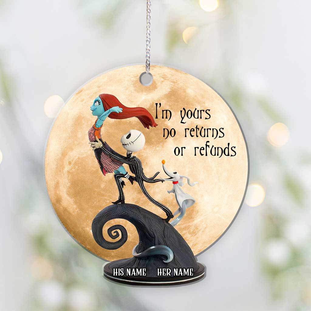 Personalized Christmas Ornament Custom Name Design for Couples Ornament GradoCreations