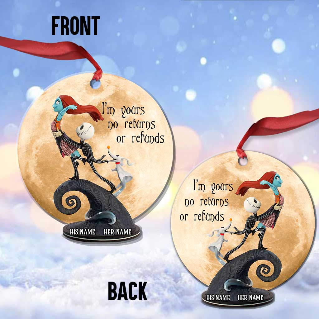 Personalized Christmas Ornament Custom Name Design for Couples Ornament GradoCreations