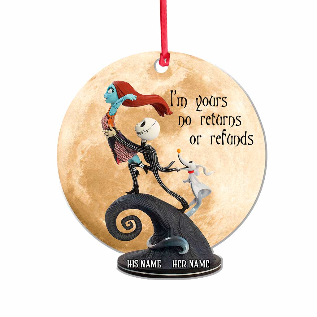 Personalized Christmas Ornament Custom Name Design for Couples Ornament GradoCreations