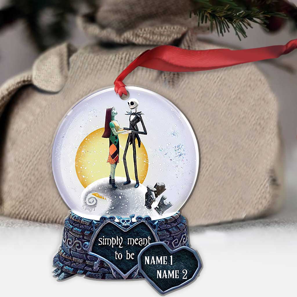 Personalized Christmas Ornament Simply Meant To Be Custom Name Gift Ornament GradoCreations