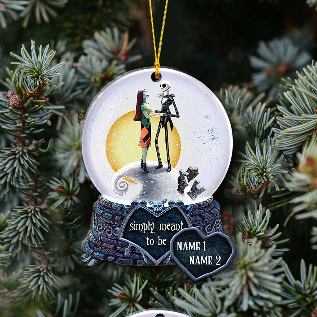 Personalized Christmas Ornament Simply Meant To Be Custom Name Gift Ornament GradoCreations