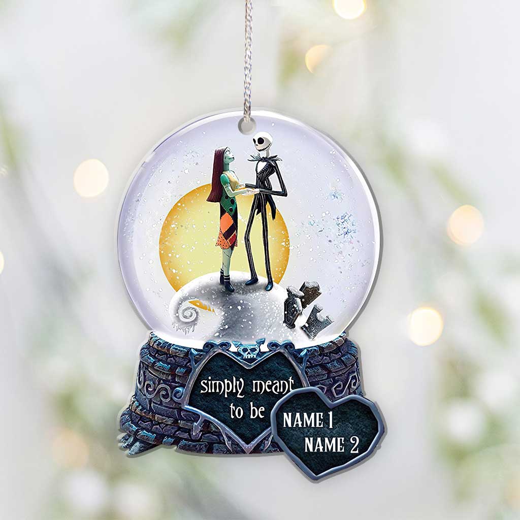Personalized Christmas Ornament Simply Meant To Be Custom Name Gift Ornament GradoCreations