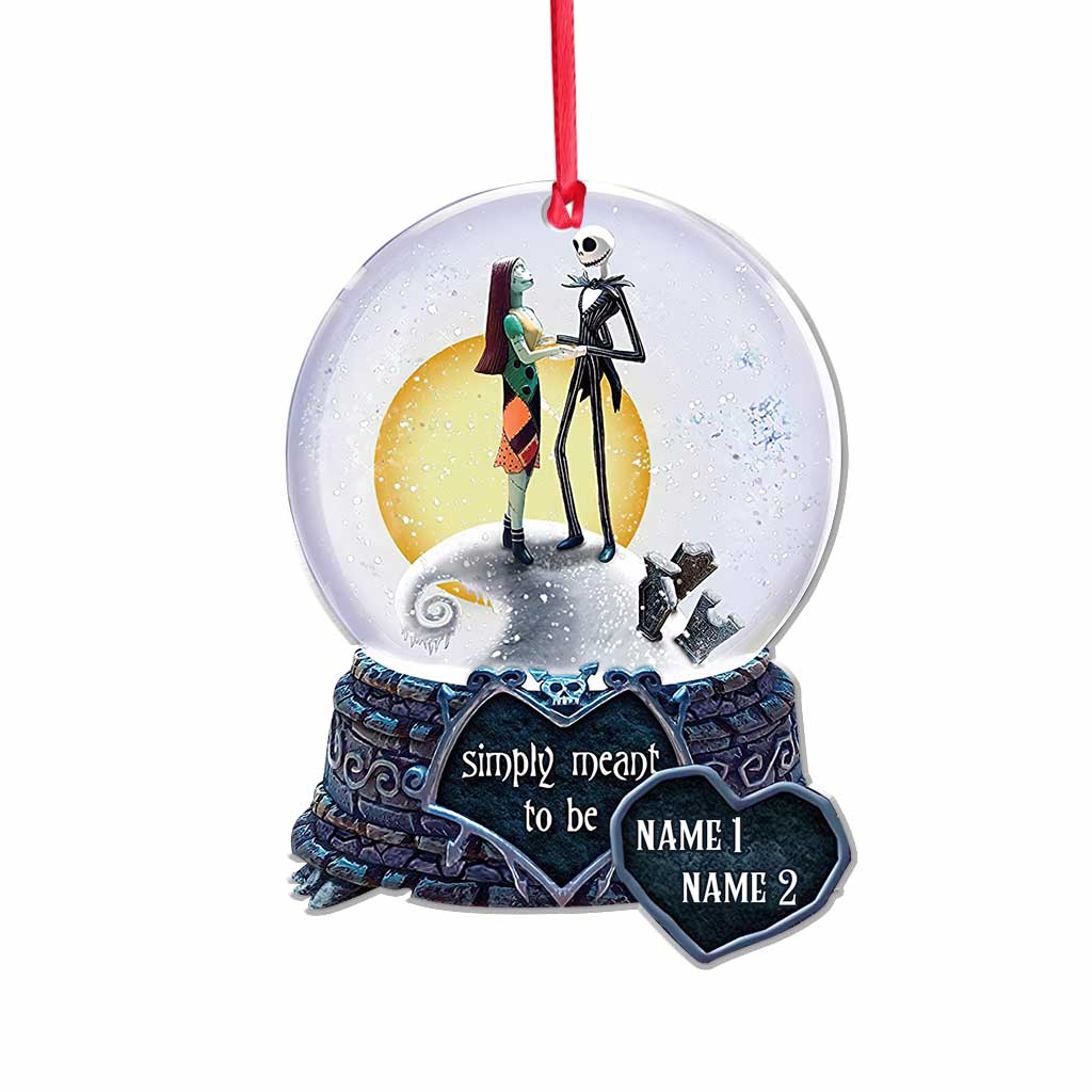 Personalized Christmas Ornament Simply Meant To Be Custom Name Gift Ornament GradoCreations