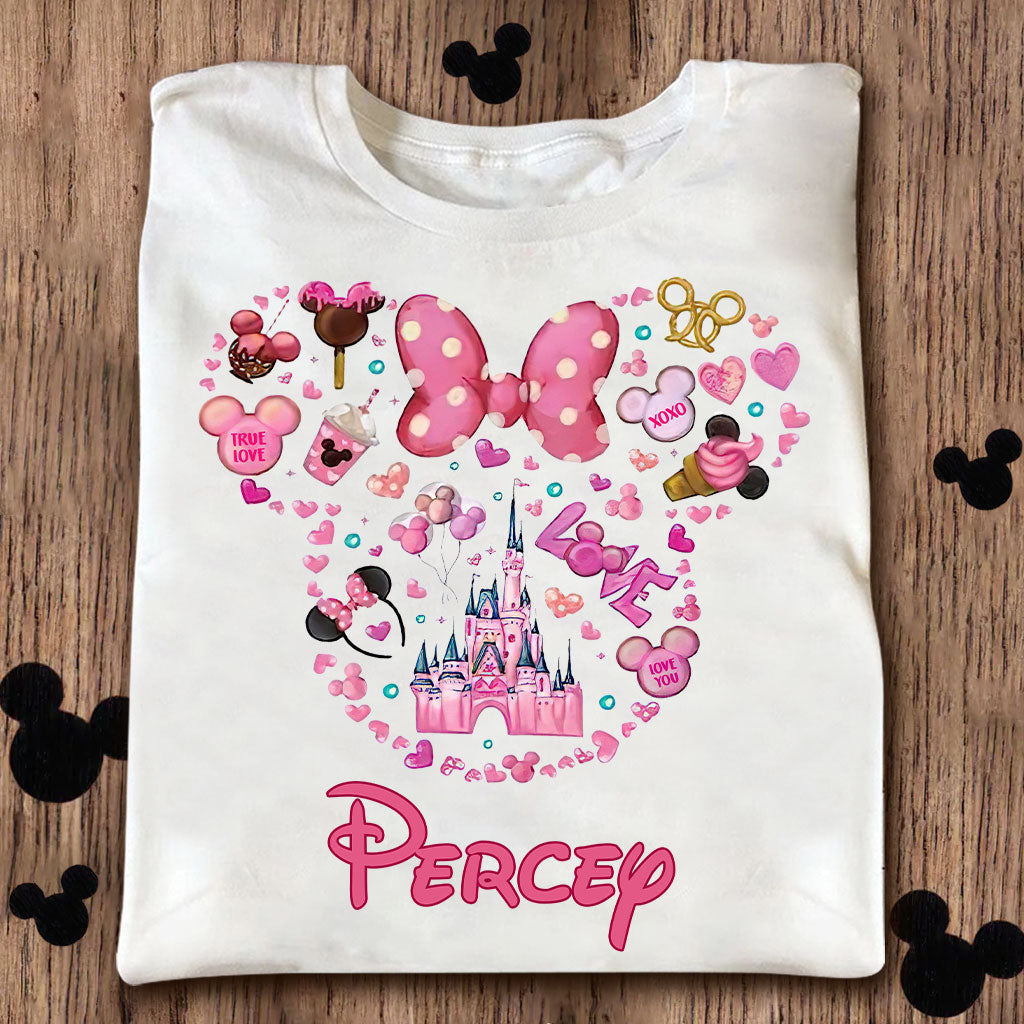 Personalized Christmas Mouse T-shirt & Hoodie Custom Name Gift T-shirt & Hoodie GradoCreations