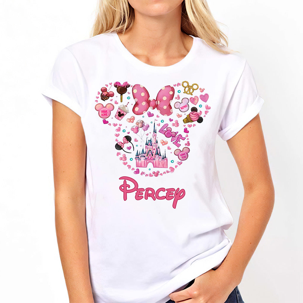 Personalized Christmas Mouse T-shirt & Hoodie Custom Name Gift T-shirt & Hoodie GradoCreations