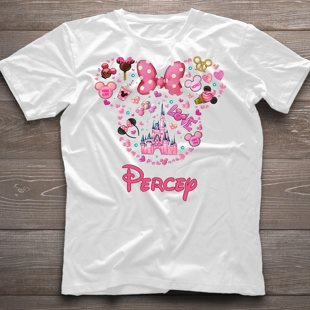 Personalized Christmas Mouse T-shirt & Hoodie Custom Name Gift T-shirt & Hoodie GradoCreations