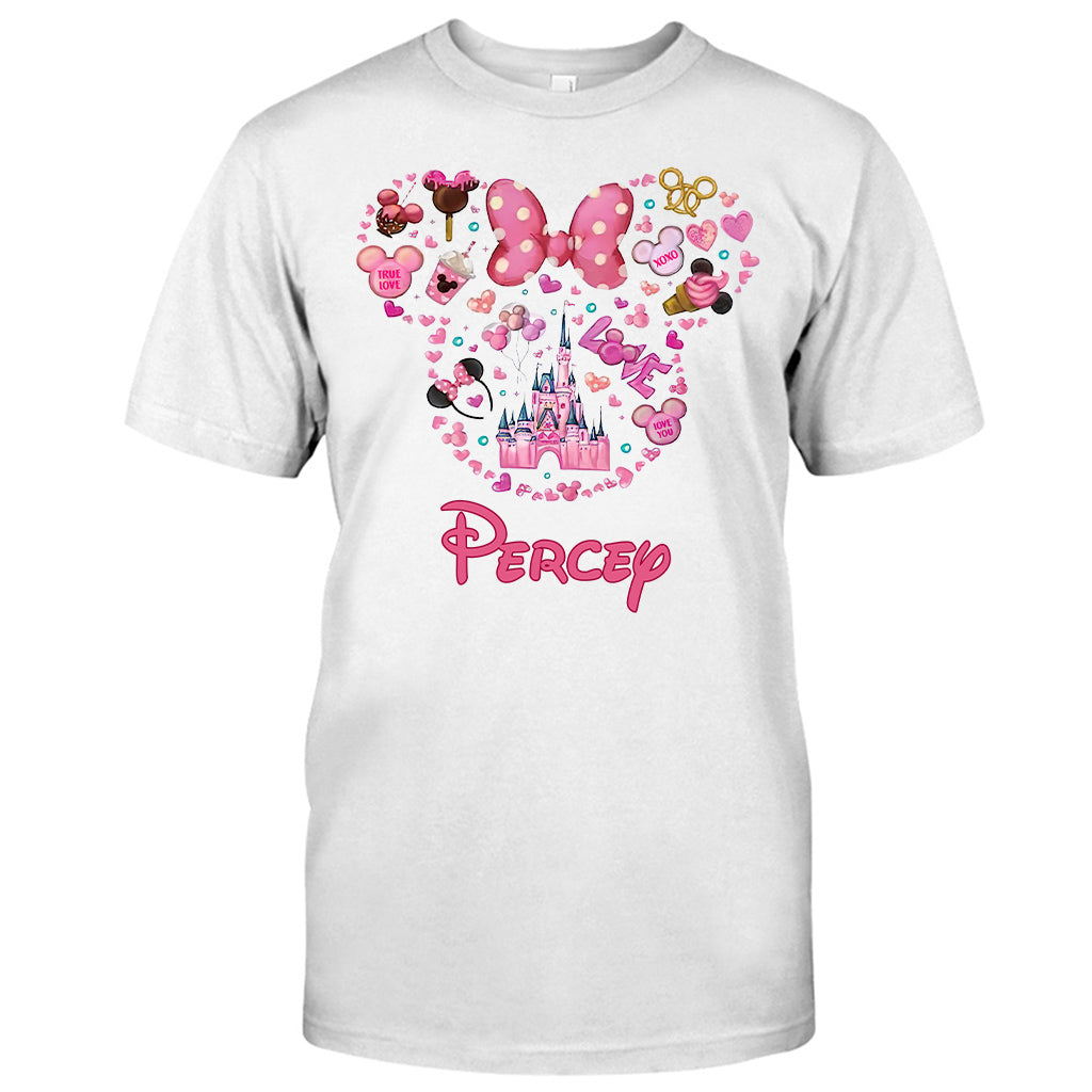 Personalized Christmas Mouse T-shirt & Hoodie Custom Name Gift T-shirt & Hoodie GradoCreations