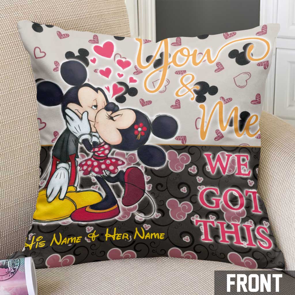 Personalized Couple Throw Pillow with Custom Names | Unique Gift Throw Pillow GradoCreations