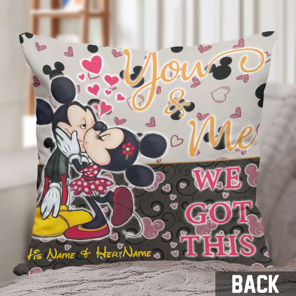 Personalized Couple Throw Pillow with Custom Names | Unique Gift Throw Pillow GradoCreations