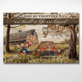 Personalized Couple Mouse Poster Together We Built A Life We Love Gift Canvas and Poster GradoCreations