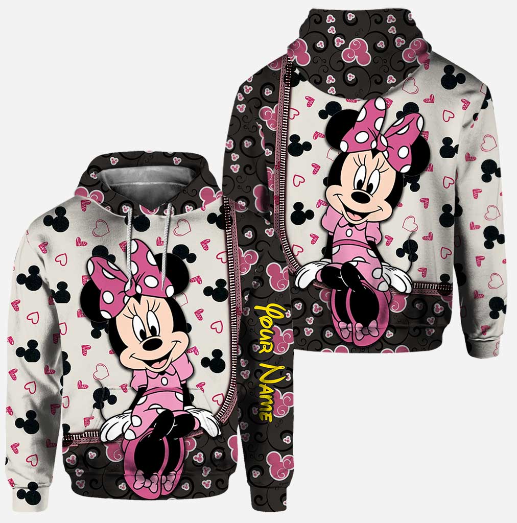 Custom Name Mouse Hoodie & Leggings Set for Kids | Personalized Gift Hoodie & Leggings GradoCreations