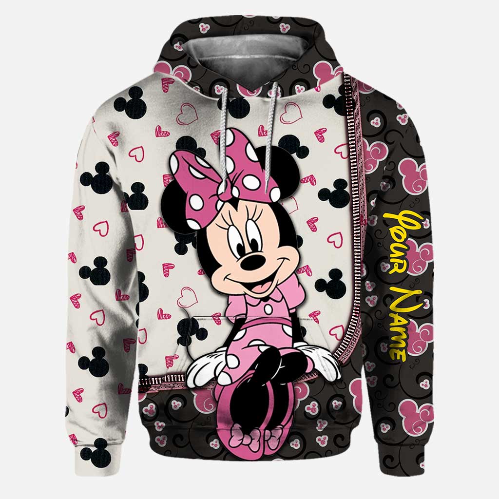 Custom Name Mouse Hoodie & Leggings Set for Kids | Personalized Gift Hoodie & Leggings GradoCreations