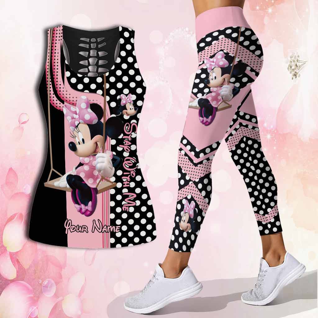 Personalized Minnie Mouse Hollow Tank Top & Leggings Gift for Mom Hollow Tank & Leggings GradoCreations