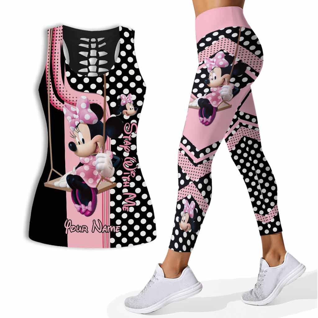 Personalized Minnie Mouse Hollow Tank Top & Leggings Gift for Mom Hollow Tank & Leggings GradoCreations