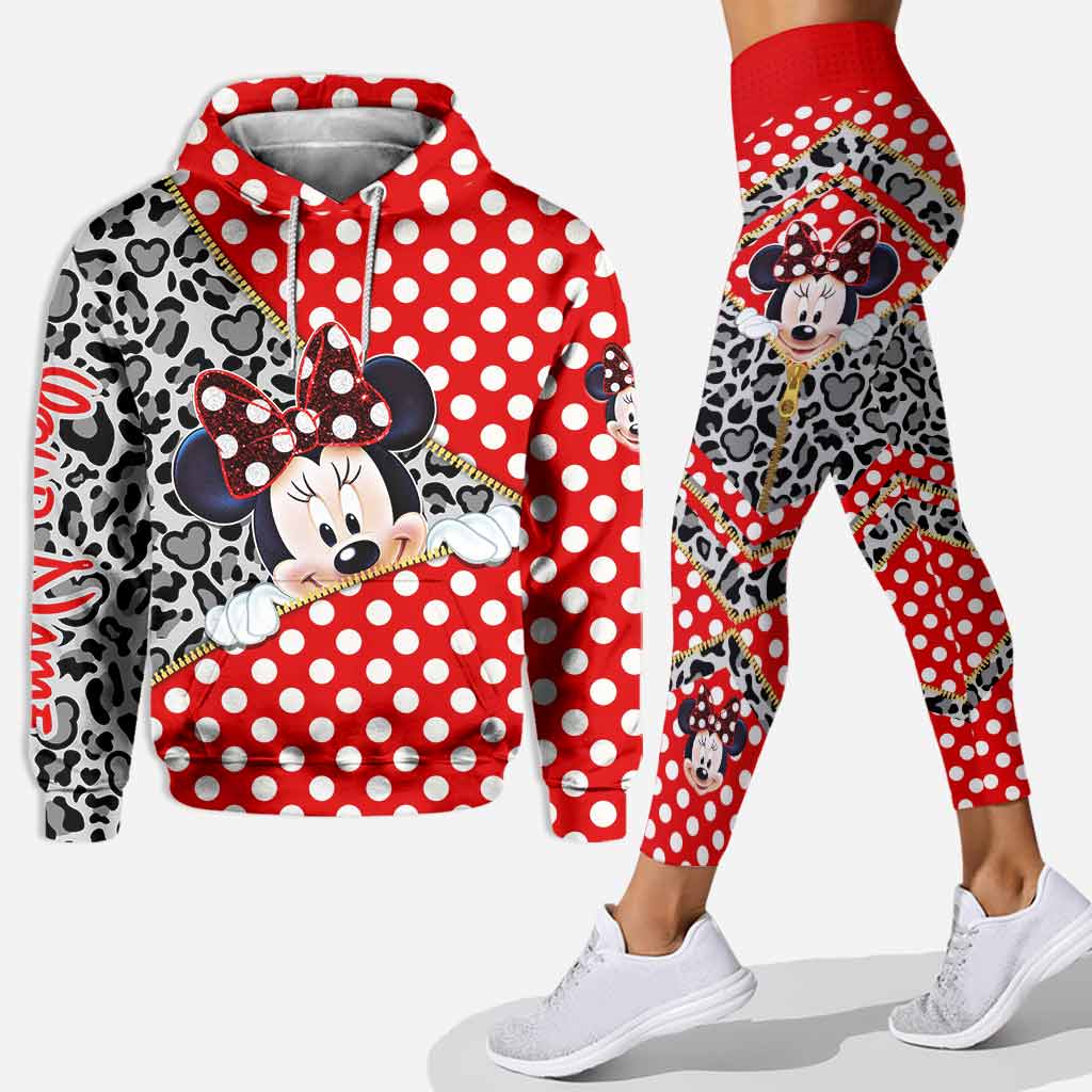 Personalized Minnie Mouse Hoodie & Leggings Set for Kids Hoodie & Leggings GradoCreations