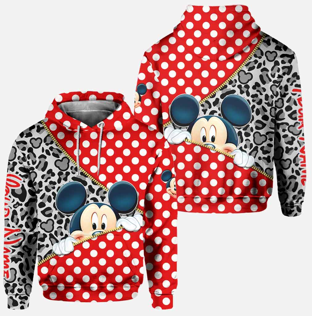 Personalized Magic Mouse Ears Hoodie & Leggings Set - Custom Name Gift for Kids Hoodie & Leggings GradoCreations