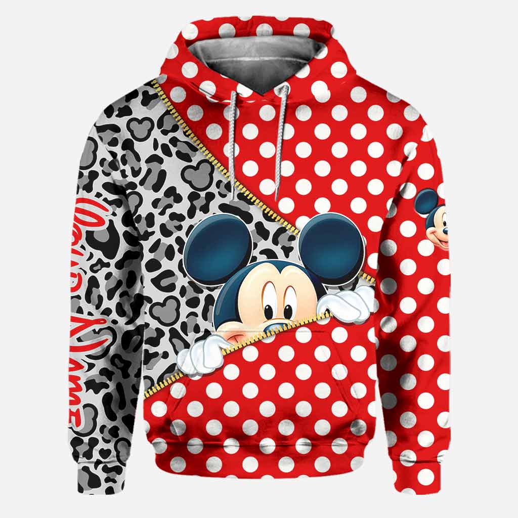 Personalized Magic Mouse Ears Hoodie & Leggings Set - Custom Name Gift for Kids Hoodie & Leggings GradoCreations