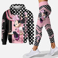 Personalized Minnie Mouse Hoodie and Leggings Set for Kids Hoodie & Leggings GradoCreations