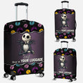 Personalized Nightmare Luggage Cover Custom Name Travel Gift Luggage Cover GradoCreations