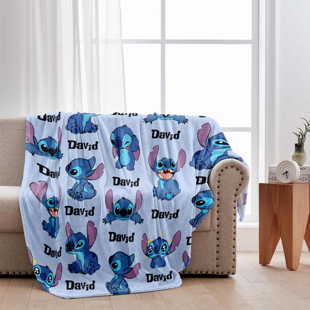 Personalized Ohana Blanket Custom Name Gift for Kids Blanket GradoCreations